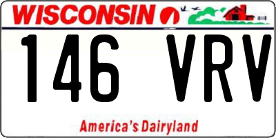 WI license plate 146VRV