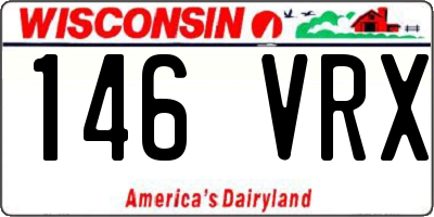 WI license plate 146VRX