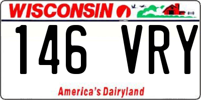 WI license plate 146VRY