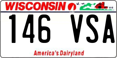 WI license plate 146VSA