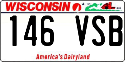 WI license plate 146VSB