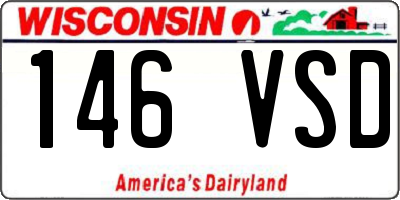 WI license plate 146VSD