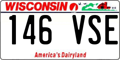 WI license plate 146VSE