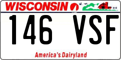 WI license plate 146VSF