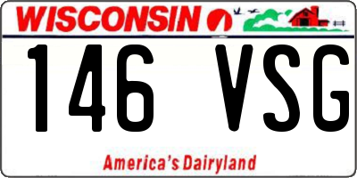 WI license plate 146VSG