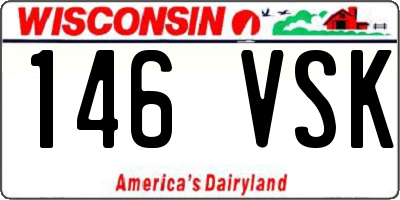WI license plate 146VSK