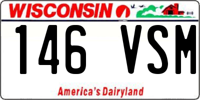 WI license plate 146VSM