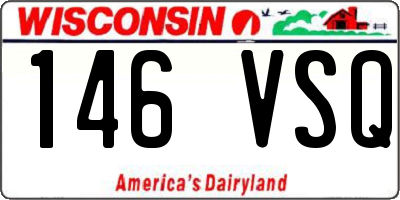WI license plate 146VSQ