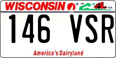 WI license plate 146VSR