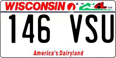 WI license plate 146VSU