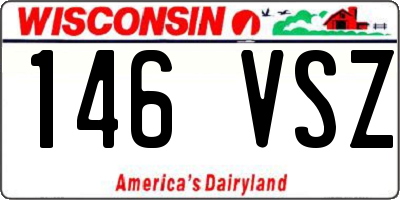 WI license plate 146VSZ