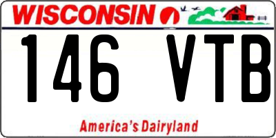 WI license plate 146VTB