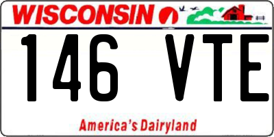 WI license plate 146VTE