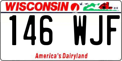 WI license plate 146WJF