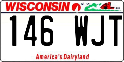 WI license plate 146WJT