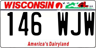 WI license plate 146WJW