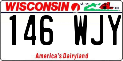 WI license plate 146WJY