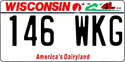 WI license plate 146WKG