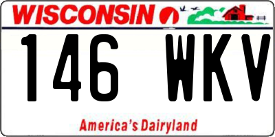WI license plate 146WKV