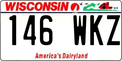 WI license plate 146WKZ