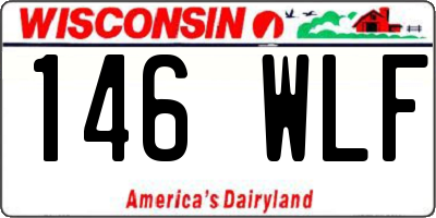 WI license plate 146WLF