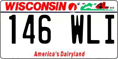 WI license plate 146WLI
