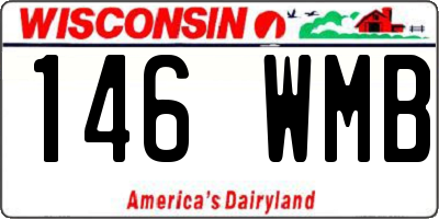 WI license plate 146WMB