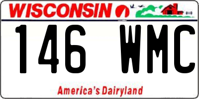 WI license plate 146WMC