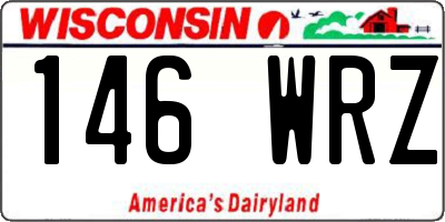 WI license plate 146WRZ
