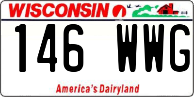 WI license plate 146WWG