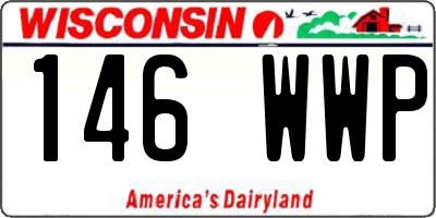 WI license plate 146WWP