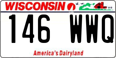 WI license plate 146WWQ