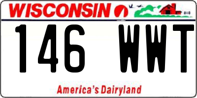 WI license plate 146WWT