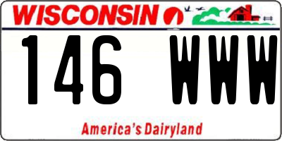 WI license plate 146WWW