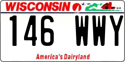 WI license plate 146WWY