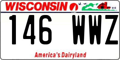 WI license plate 146WWZ