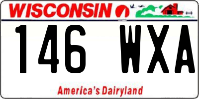 WI license plate 146WXA