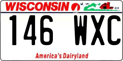 WI license plate 146WXC