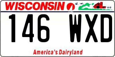 WI license plate 146WXD