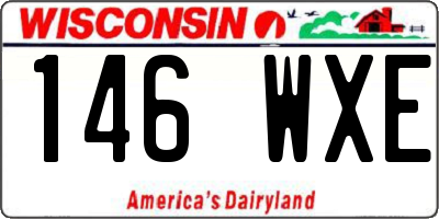 WI license plate 146WXE