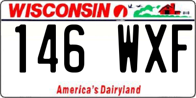WI license plate 146WXF