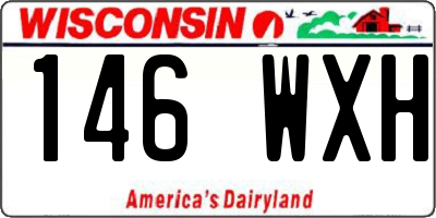 WI license plate 146WXH