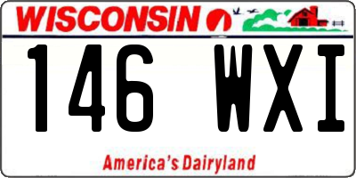 WI license plate 146WXI