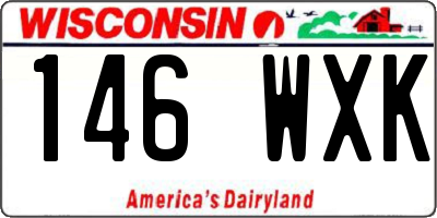 WI license plate 146WXK