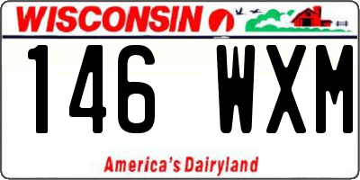 WI license plate 146WXM