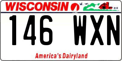 WI license plate 146WXN