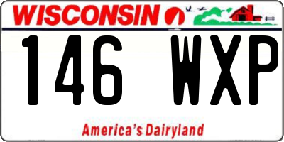 WI license plate 146WXP