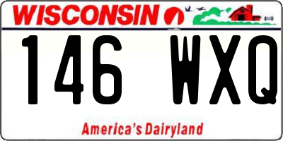 WI license plate 146WXQ
