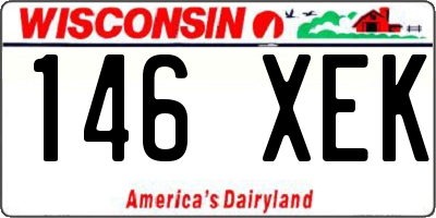 WI license plate 146XEK