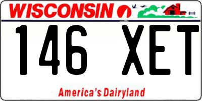 WI license plate 146XET